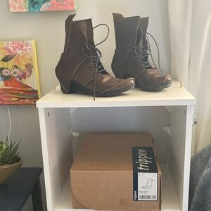 Trippen Women's Brown Lace Up Boots